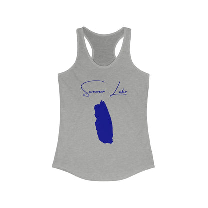 Oregon  Summer  Lake  Racerback-Tank  front  position  view  from  front  heather  grey.webp