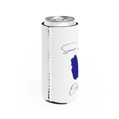 Oregon  Summer  Lake  Slim  Can  Koozie  all  position  view  from  right  white.webp