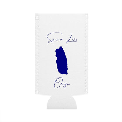 Oregon  Summer  Lake  Slim  Can  Koozie  front  position  view  from  flat-front  white.webp