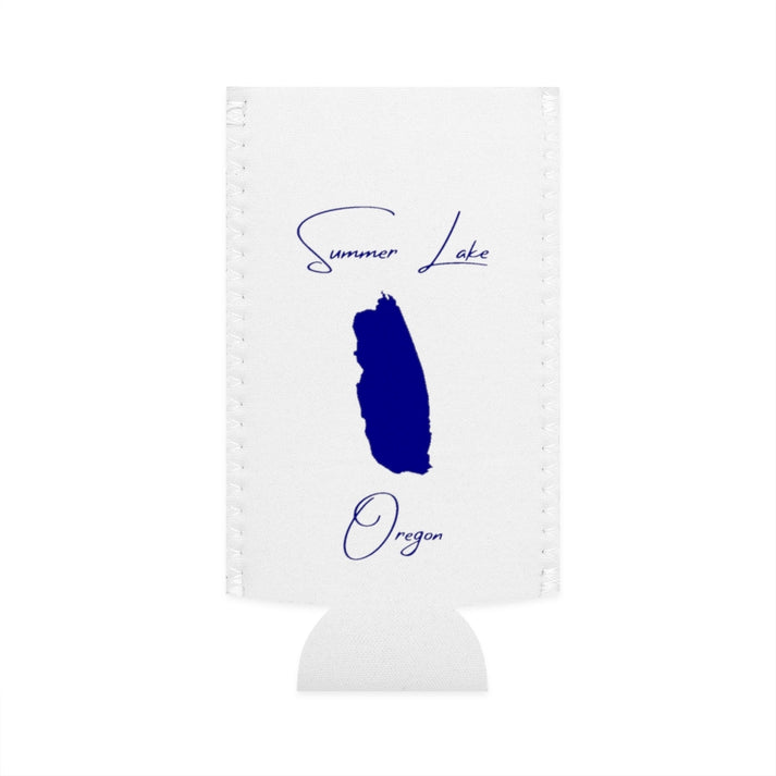 Oregon  Summer  Lake  Slim  Can  Koozie  front  position  view  from  flat-front  white.webp