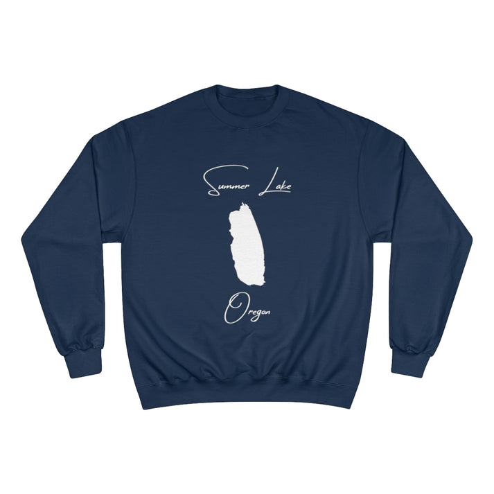 Oregon  Summer  Lake  Sweatshirt  front  position  view  from  front  navy.webp