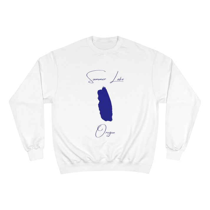 Oregon  Summer  Lake  Sweatshirt  front  position  view  from  front  white.webp
