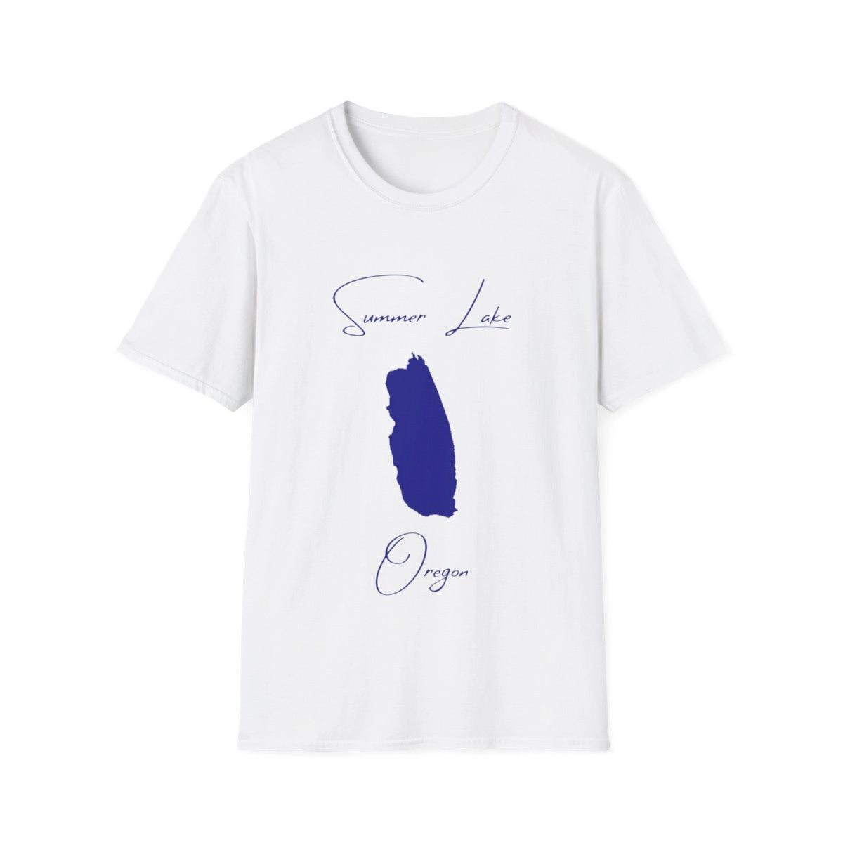 Oregon  Summer  Lake  T-shirt  front  position  view  from  front  white.webp