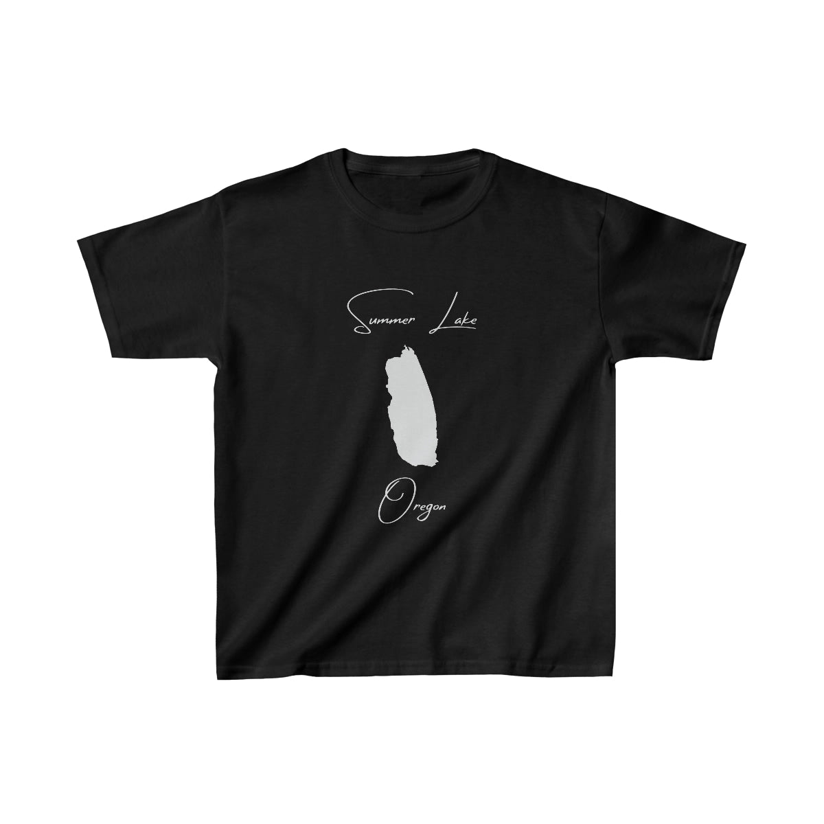 Oregon  Summer  Lake  Youth  T-shirt  front  position  view  from  front  black.webp