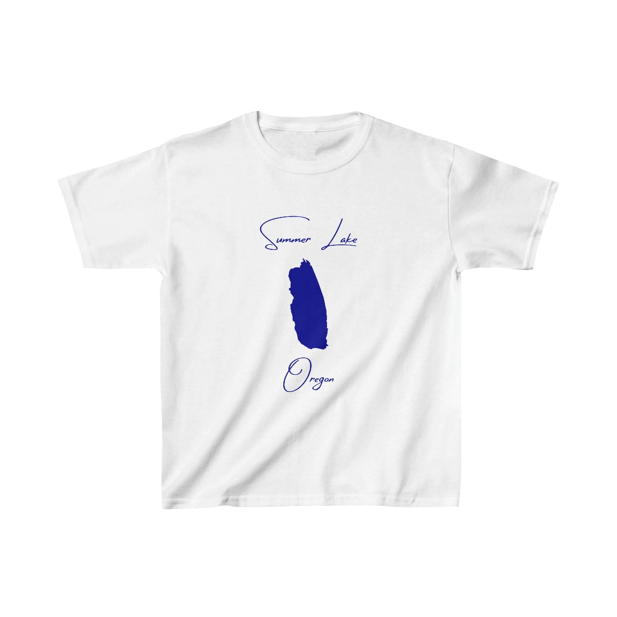 Oregon  Summer  Lake  Youth  T-shirt  front  position  view  from  front  white.webp