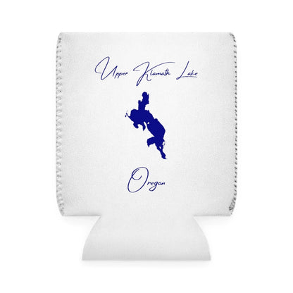 Oregon  Upper  Klamath  Lake  Can  Koozie  front  position  view  from  front-1  white.webp