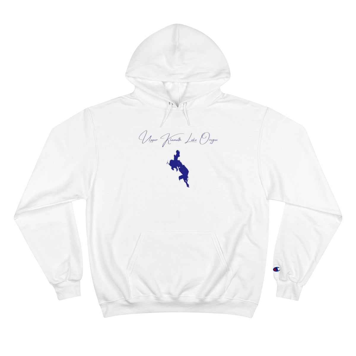 Oregon  Upper  Klamath  Lake  Hoodie  front  position  view  from  front  white.webp