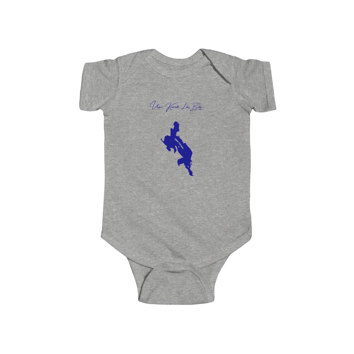 Oregon  Upper  Klamath  Lake  Onesie  front  position  view  from  front  heather.webp