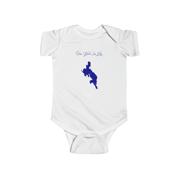 Oregon  Upper  Klamath  Lake  Onesie  front  position  view  from  front  white.webp