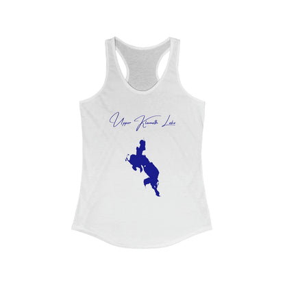 Oregon  Upper  Klamath  Lake  Racerback-Tank  front  position  view  from  front  solid  white.webp