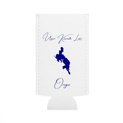 Oregon  Upper  Klamath  Lake  Slim  Can  Koozie  front  position  view  from  flat-front  white.webp