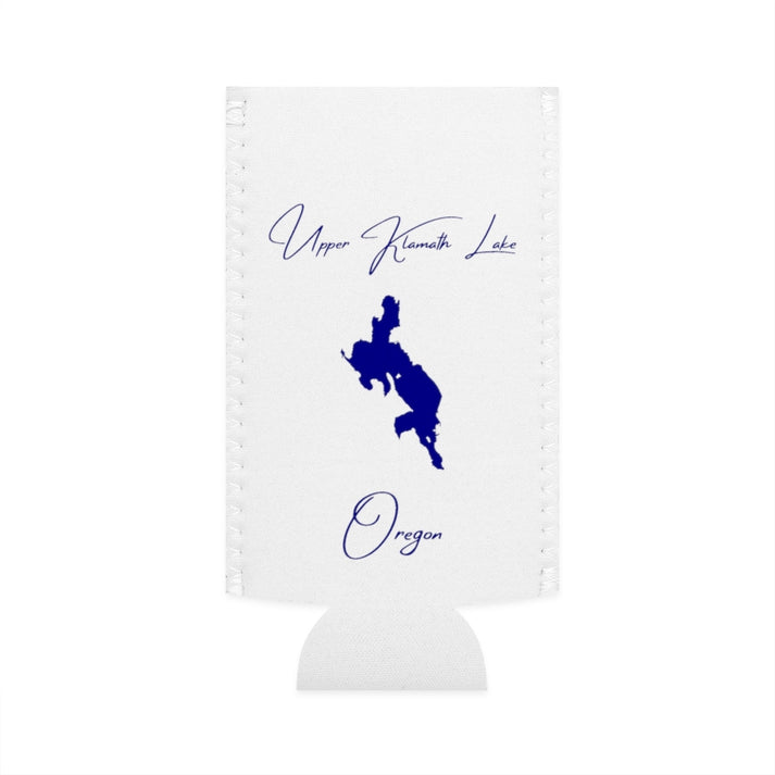 Oregon  Upper  Klamath  Lake  Slim  Can  Koozie  front  position  view  from  flat-front  white.webp