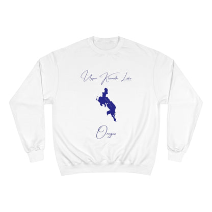 Oregon  Upper  Klamath  Lake  Sweatshirt  front  position  view  from  front  white.webp