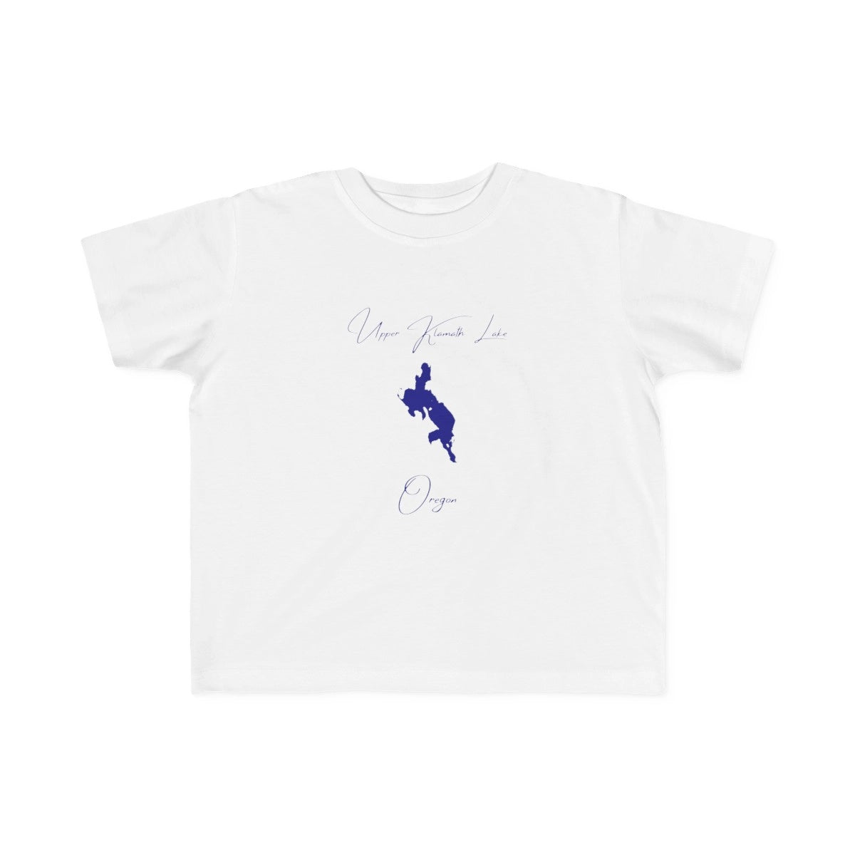 Oregon  Upper  Klamath  Lake  Toddler  T-shirt  front  position  view  from  front  white.webp