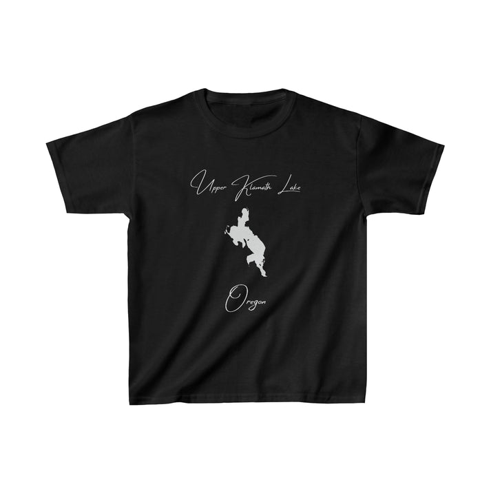 Oregon  Upper  Klamath  Lake  Youth  T-shirt  front  position  view  from  front  black.webp