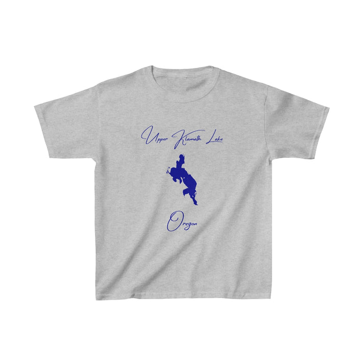 Oregon  Upper  Klamath  Lake  Youth  T-shirt  front  position  view  from  front  sport  grey.webp