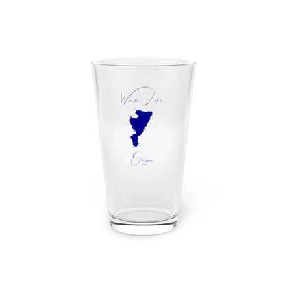 Oregon  Waldo  Lake  16oz  Pint  Glass  front  position  view  from  front  16oz.webp