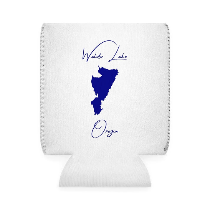Oregon  Waldo  Lake  Can  Koozie  front  position  view  from  front-1  white.webp