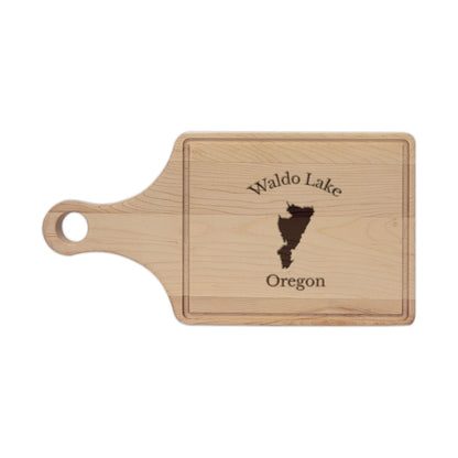 Oregon  Waldo  Lake  Engraved  Cutting  Board  front  position  view  from  front  maple.webp