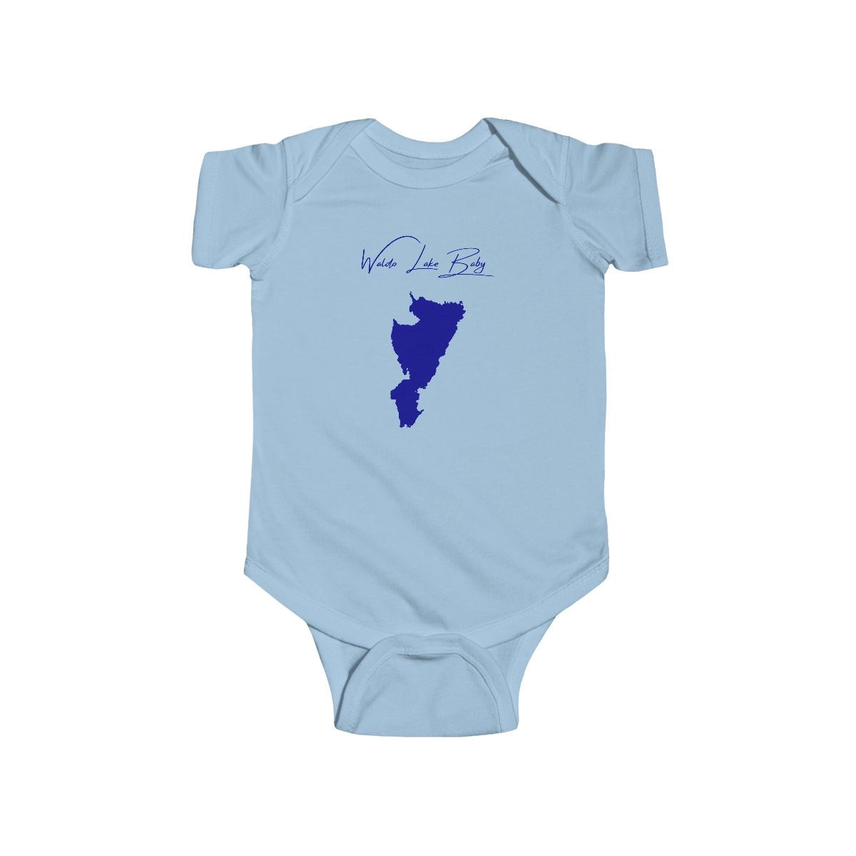 Oregon  Waldo  Lake  Onesie  front  position  view  from  front  light  blue.webp