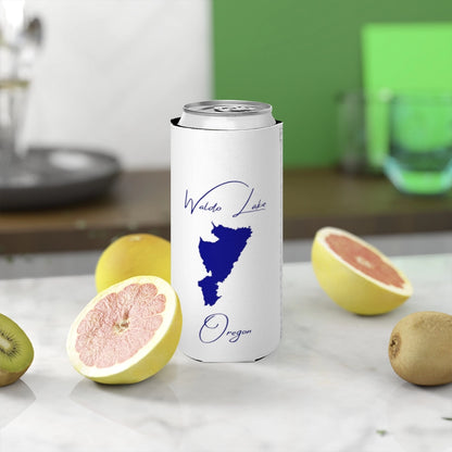 Oregon  Waldo  Lake  Slim  Can  Koozie  front  position  view  from  context-2  white.webp