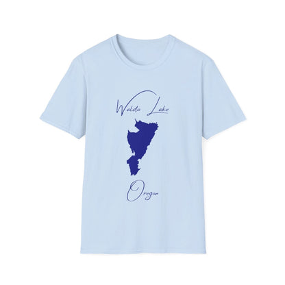 Oregon  Waldo  Lake  T-shirt  front  position  view  from  front  light  blue.webp