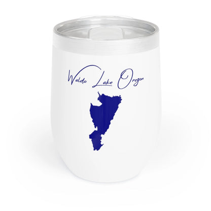 Oregon  Waldo  Lake  Wine  Tumbler  front  position  view  from  front  white.webp