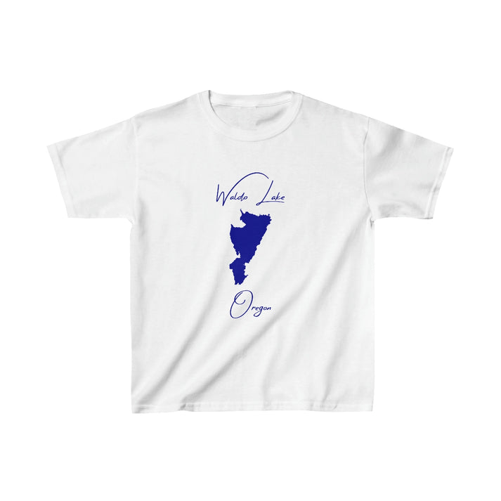 Oregon  Waldo  Lake  Youth  T-shirt  front  position  view  from  front  white.webp