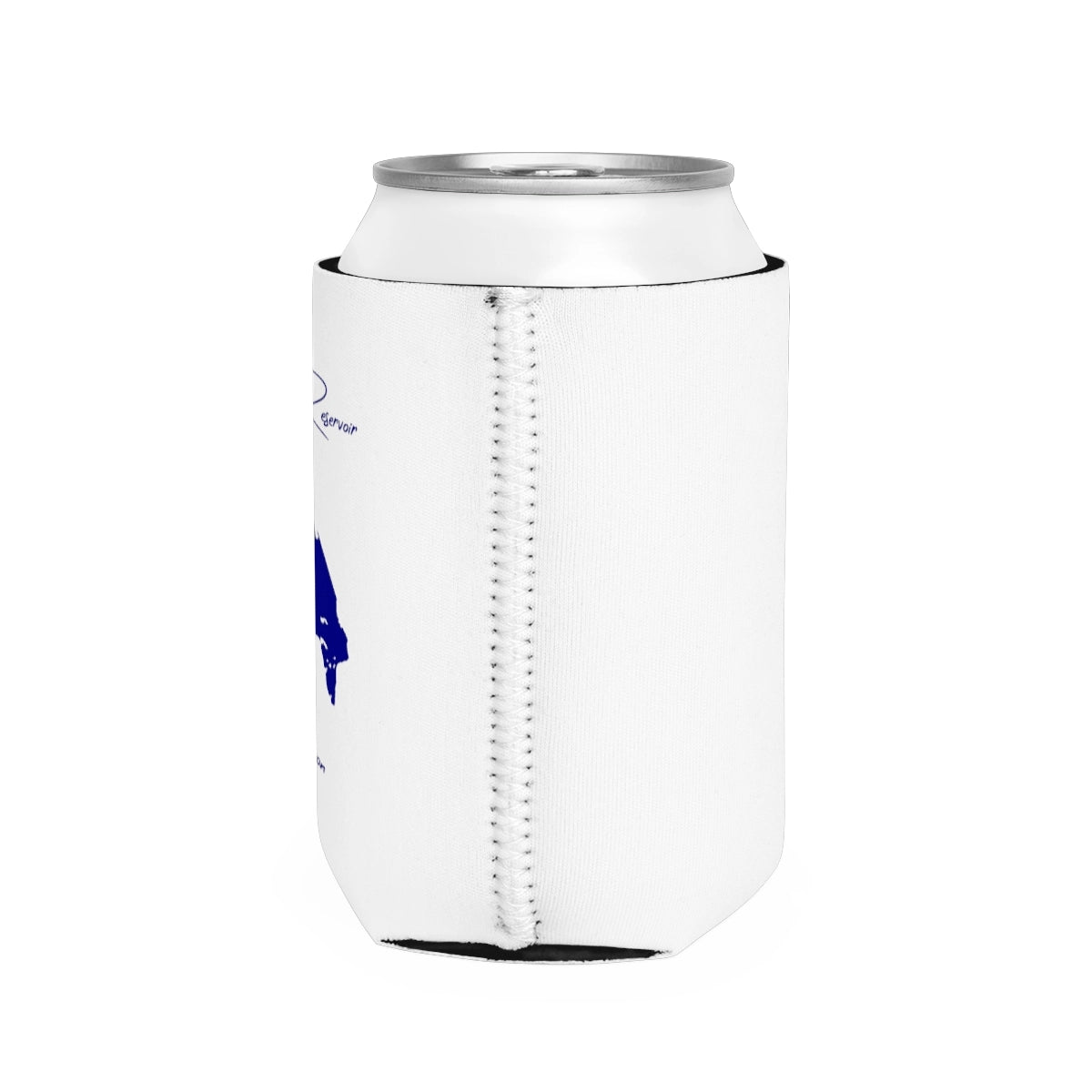 Oregon  Wickiup  Reservoir  Can  Koozie  all  position  view  from  right  white.webp