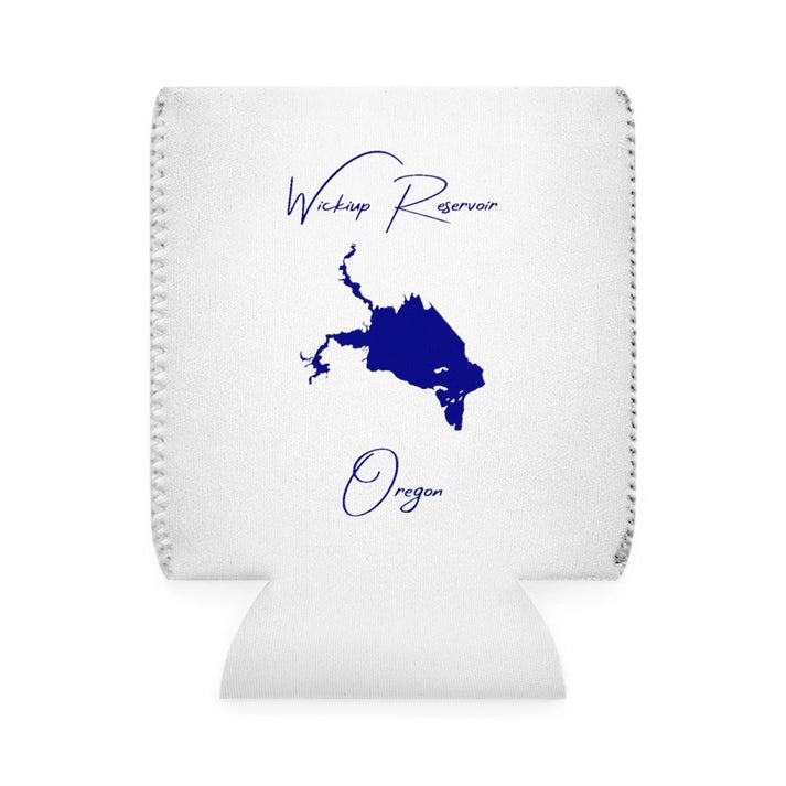 Oregon  Wickiup  Reservoir  Can  Koozie  front  position  view  from  front-1  white.webp