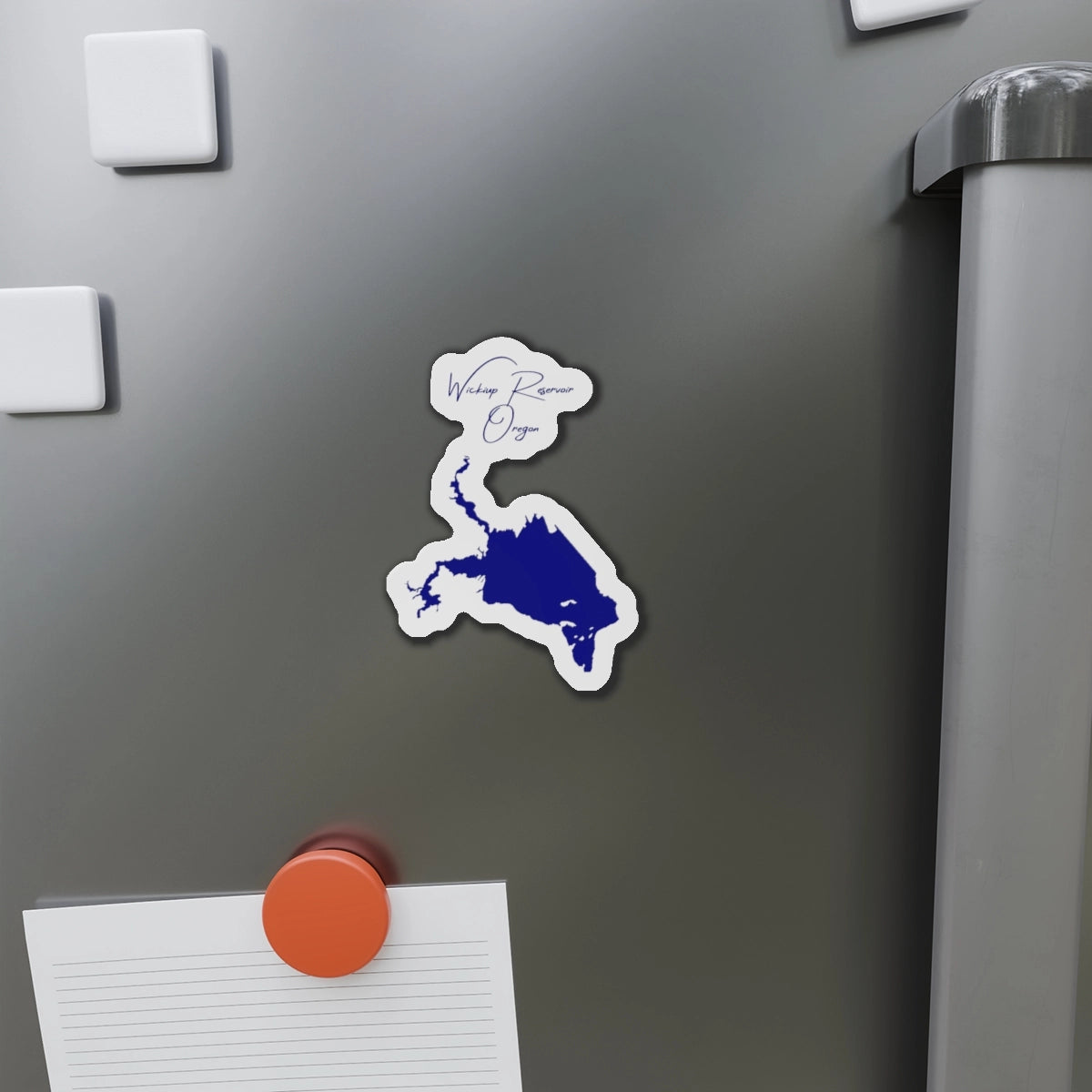 Oregon  Wickiup  Reservoir  Die  Cut  Magnet  front  position  view  from  context-1  4  x  4.webp