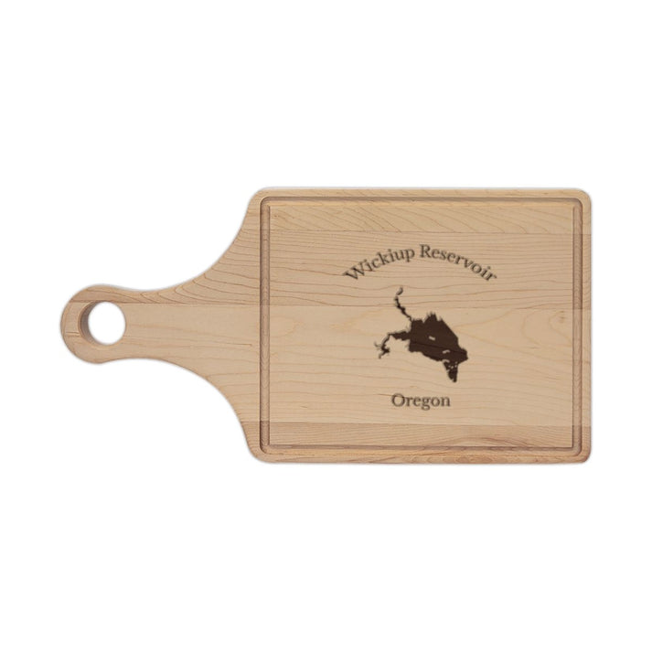 Oregon  Wickiup  Reservoir  Engraved  Cutting  Board  front  position  view  from  front  maple.webp