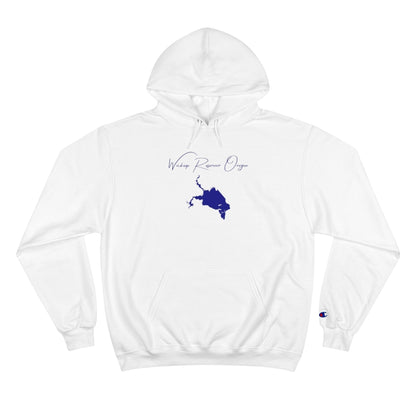 Oregon  Wickiup  Reservoir  Hoodie  front  position  view  from  front  white.webp