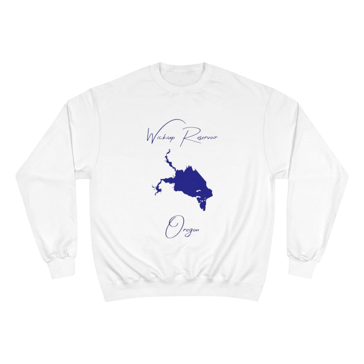 Oregon  Wickiup  Reservoir  Sweatshirt  front  position  view  from  front  white.webp