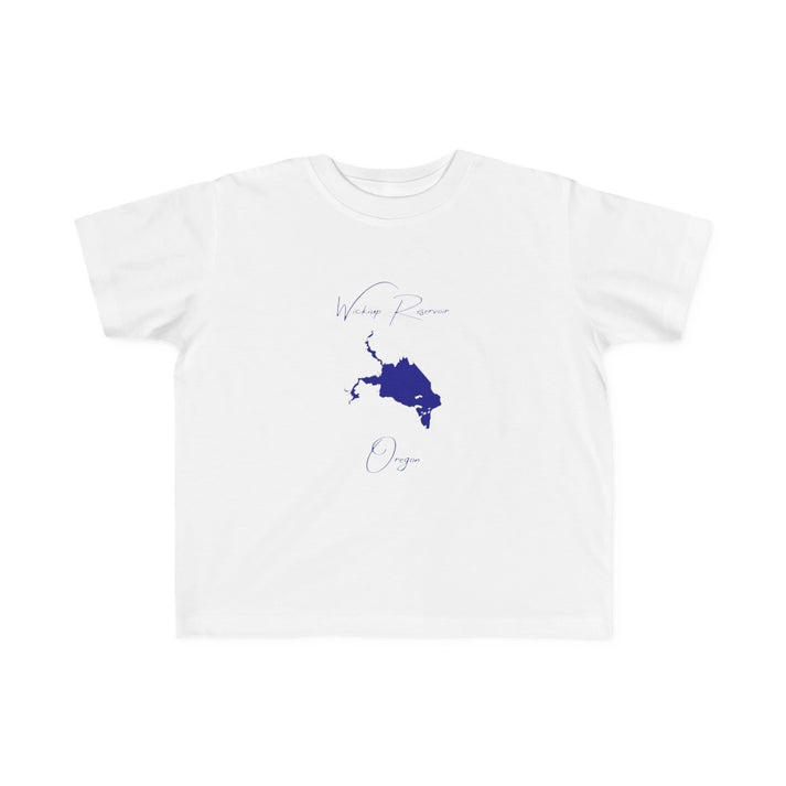 Oregon  Wickiup  Reservoir  Toddler  T-shirt  front  position  view  from  front  white.webp