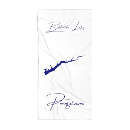 Pennsylvania  Beltzville  Lake  Beach  Towel  front  position  view  from  front  36  x  72.webp