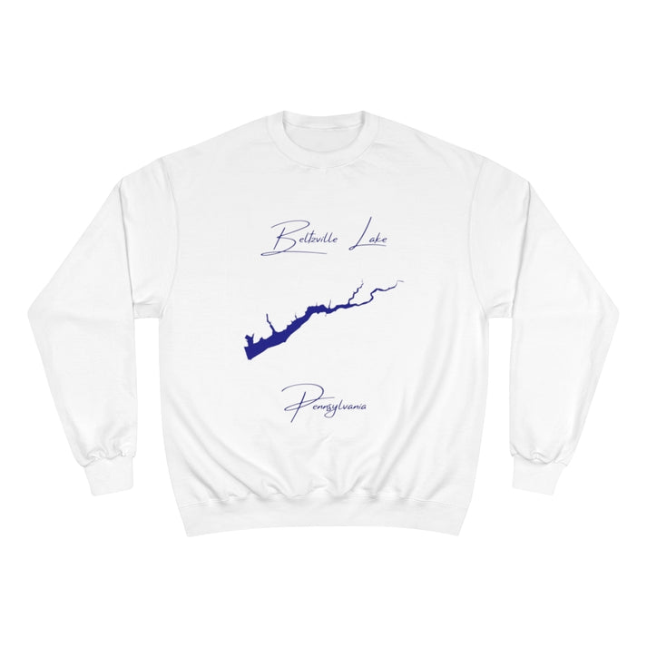 Pennsylvania  Beltzville  Lake  Sweatshirt  front  position  view  from  front  white.webp