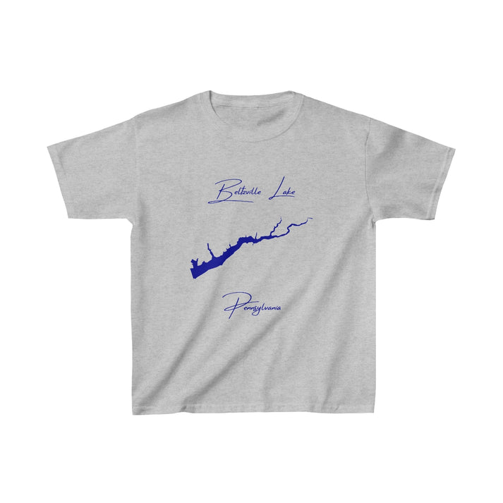 Pennsylvania  Beltzville  Lake  Youth  T-shirt  front  position  view  from  front  sport  grey.webp
