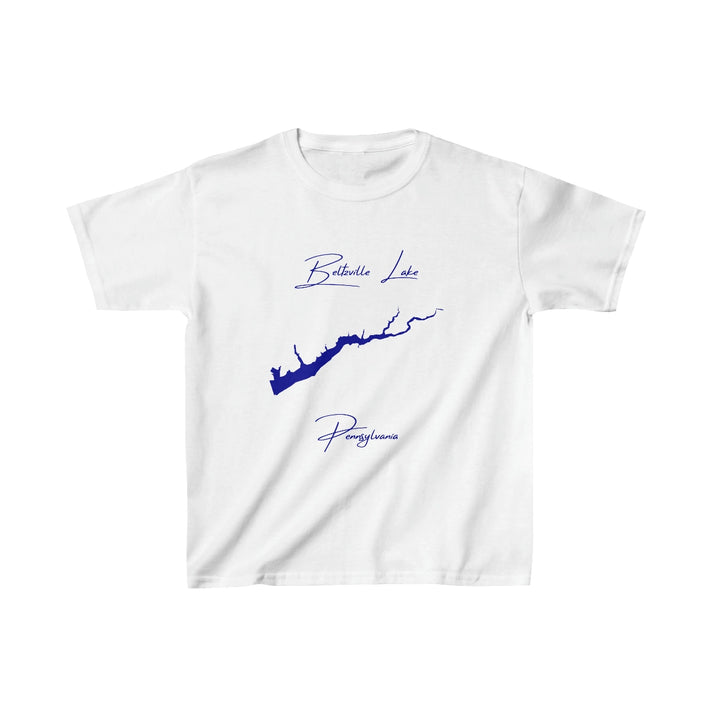 Pennsylvania  Beltzville  Lake  Youth  T-shirt  front  position  view  from  front  white.webp