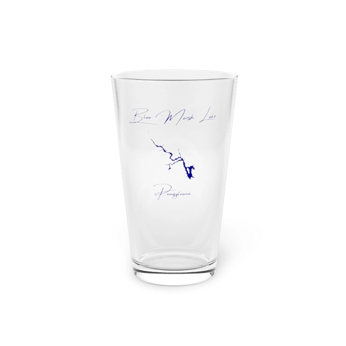 Pennsylvania  Blue  Marsh  Lake  16oz  Pint  Glass  front  position  view  from  front  16oz.webp