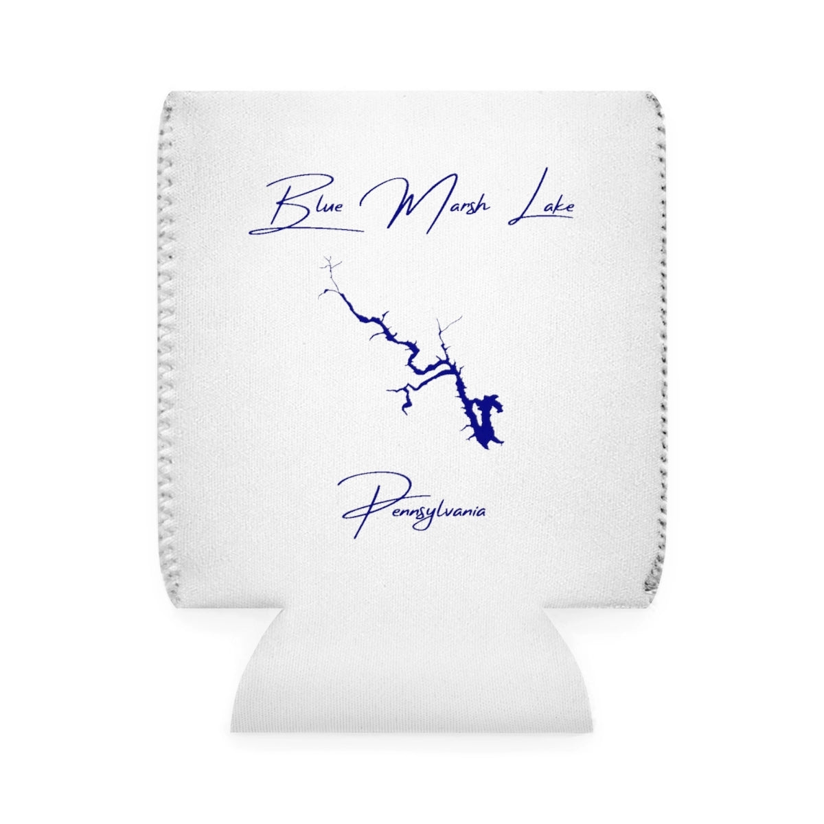Pennsylvania  Blue  Marsh  Lake  Can  Koozie  front  position  view  from  front-1  white.webp