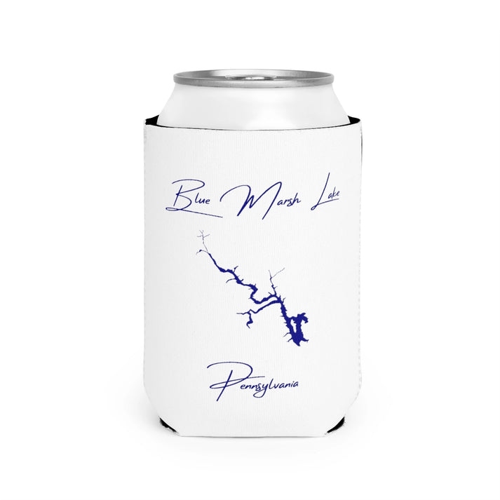 Pennsylvania  Blue  Marsh  Lake  Can  Koozie  front  position  view  from  front-2  white.webp