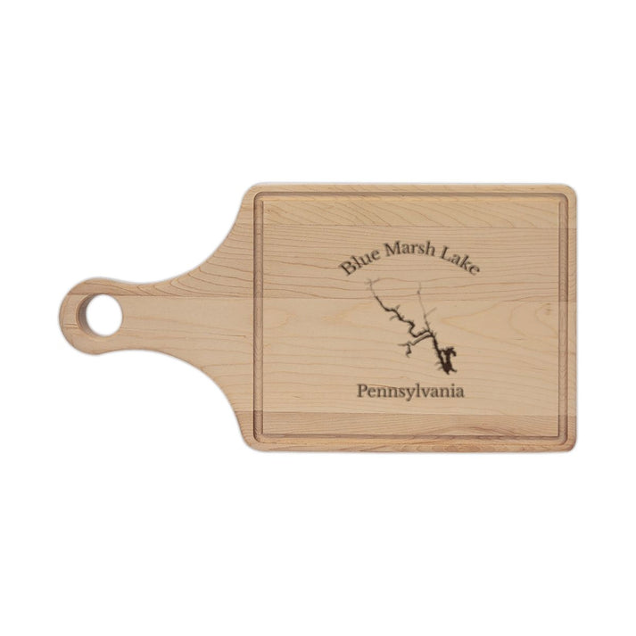 Pennsylvania  Blue  Marsh  Lake  Engraved  Cutting  Board  front  position  view  from  front  maple.webp