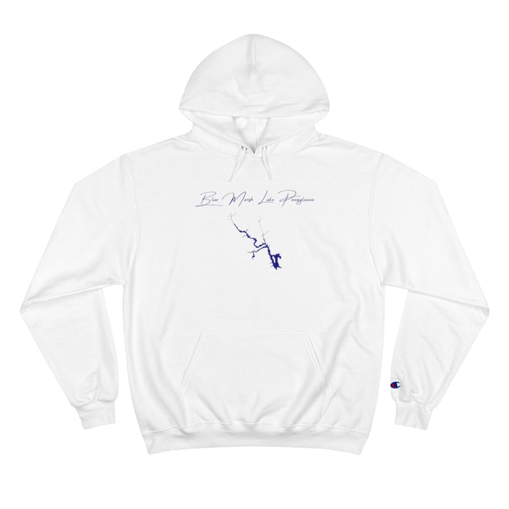 Pennsylvania  Blue  Marsh  Lake  Hoodie  front  position  view  from  front  white.webp