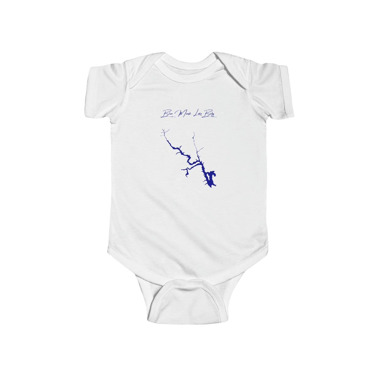 Pennsylvania  Blue  Marsh  Lake  Onesie  front  position  view  from  front  white.webp