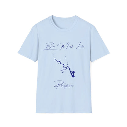 Pennsylvania  Blue  Marsh  Lake  T-shirt  front  position  view  from  front  light  blue.webp