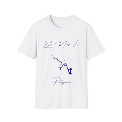 Pennsylvania  Blue  Marsh  Lake  T-shirt  front  position  view  from  front  white.webp