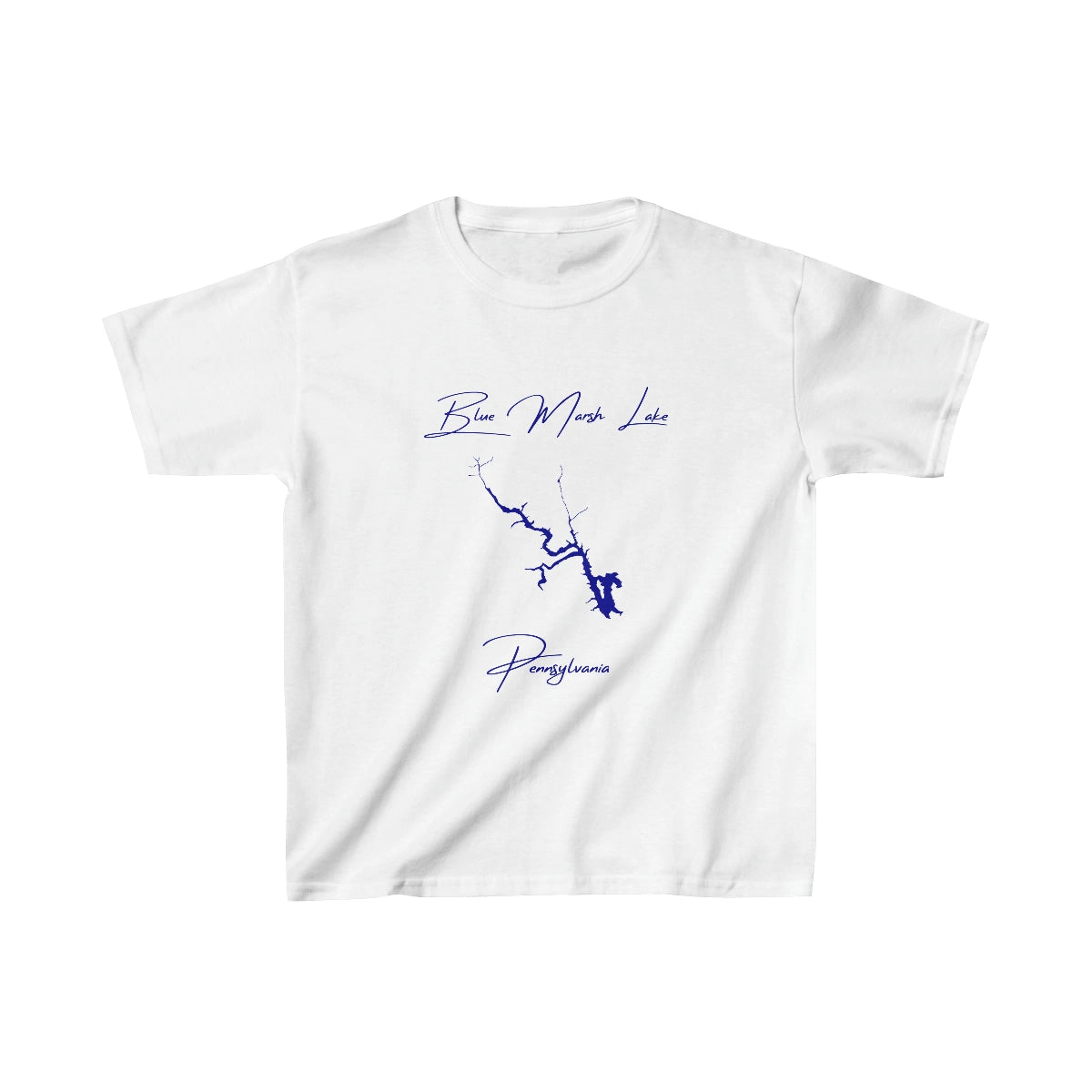 Pennsylvania  Blue  Marsh  Lake  Youth  T-shirt  front  position  view  from  front  white.webp