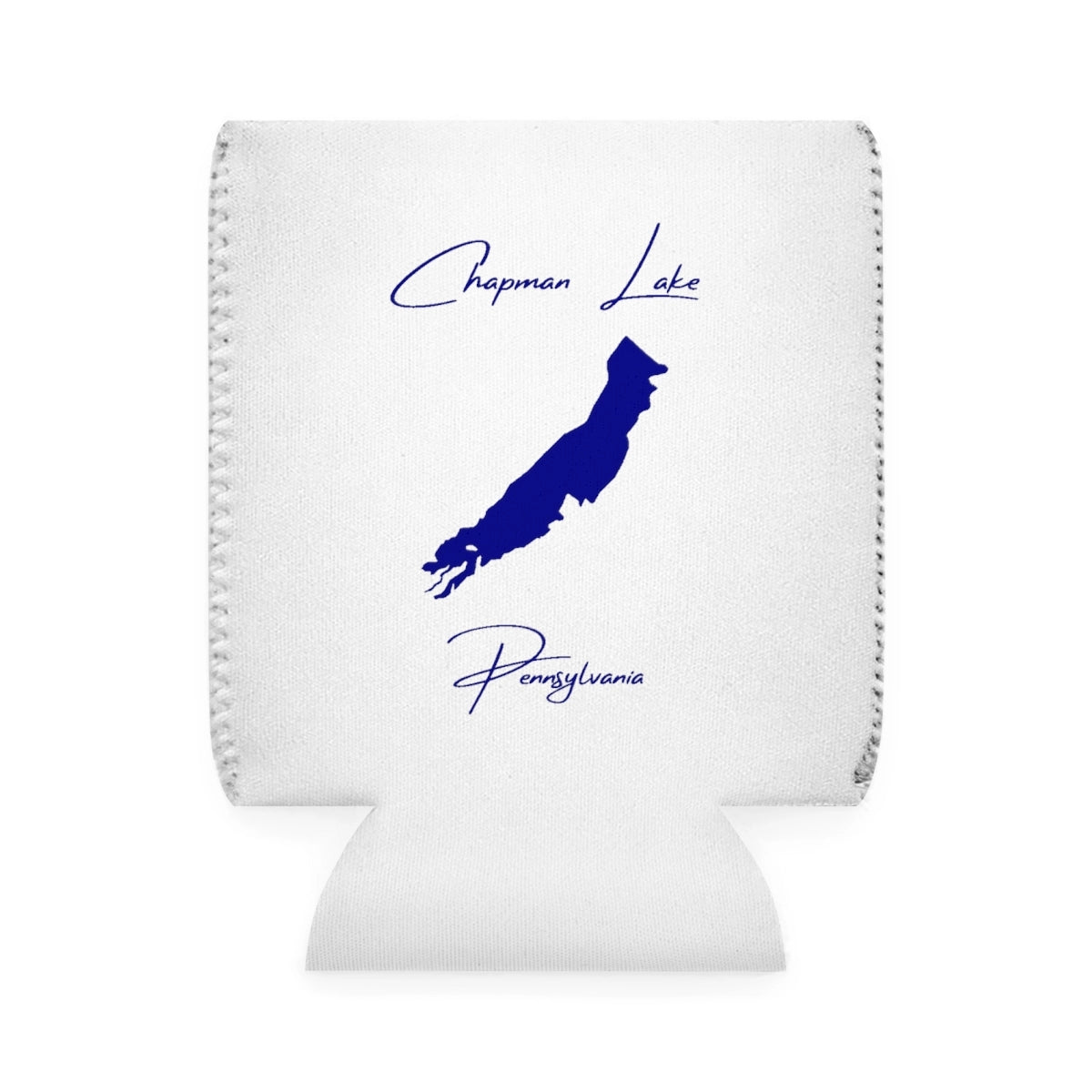 Pennsylvania  Chapman  Lake  Can  Koozie  front  position  view  from  front-1  white.webp