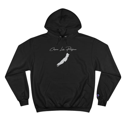 Pennsylvania  Chapman  Lake  Hoodie  front  position  view  from  front  black.webp